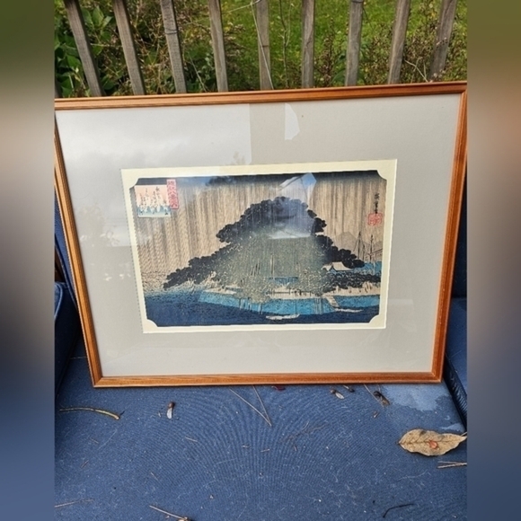 Vintage/antique Woodblock authenticated print‎ by Hiroshige Ando - Picture 2 of 14